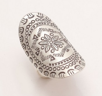 zilveren edelsteen ring hanger oorbellen 0124